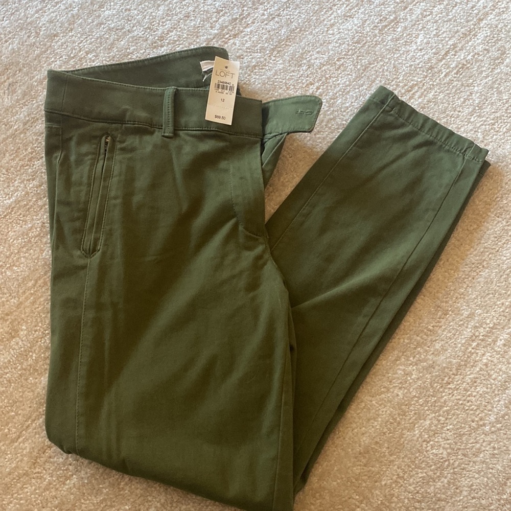 LOFT olive green pant